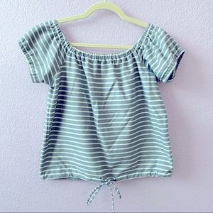 Madewell striped top (Blue/White)